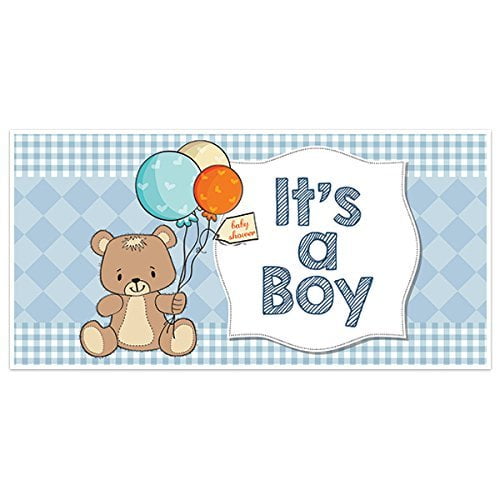 Happy Birthday teddy bear toy box Letter Cardboard Hanging Banner